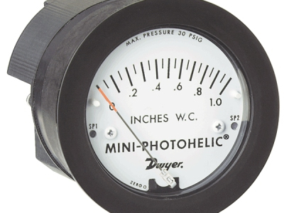 MP Series Mini-Photohelic Differential Pressure Switch/Meter